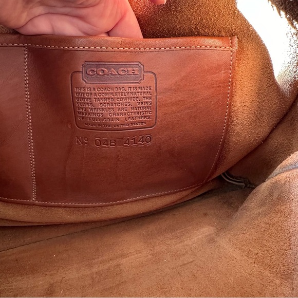 Vintage Coach Briefcase Handbag Brown Leather - Picture 5 of 16